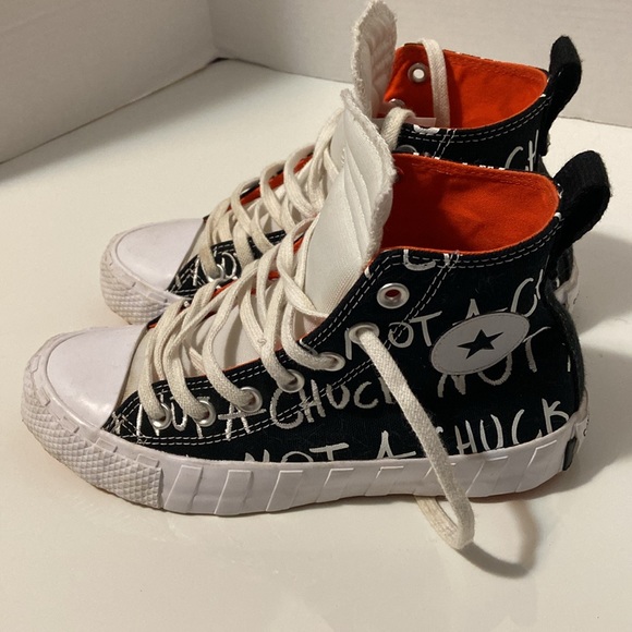 Converse All-Stars UNT1TL3D High Not A Chuck - White/Black/Orange - Picture 2 of 8